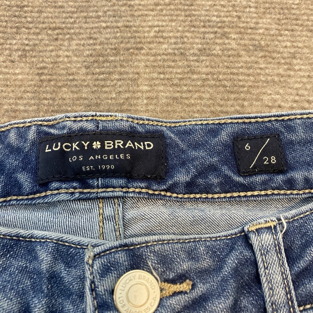 Lucky Brand Blue Faded Straight-Leg Jeans - Picture 4 of 13